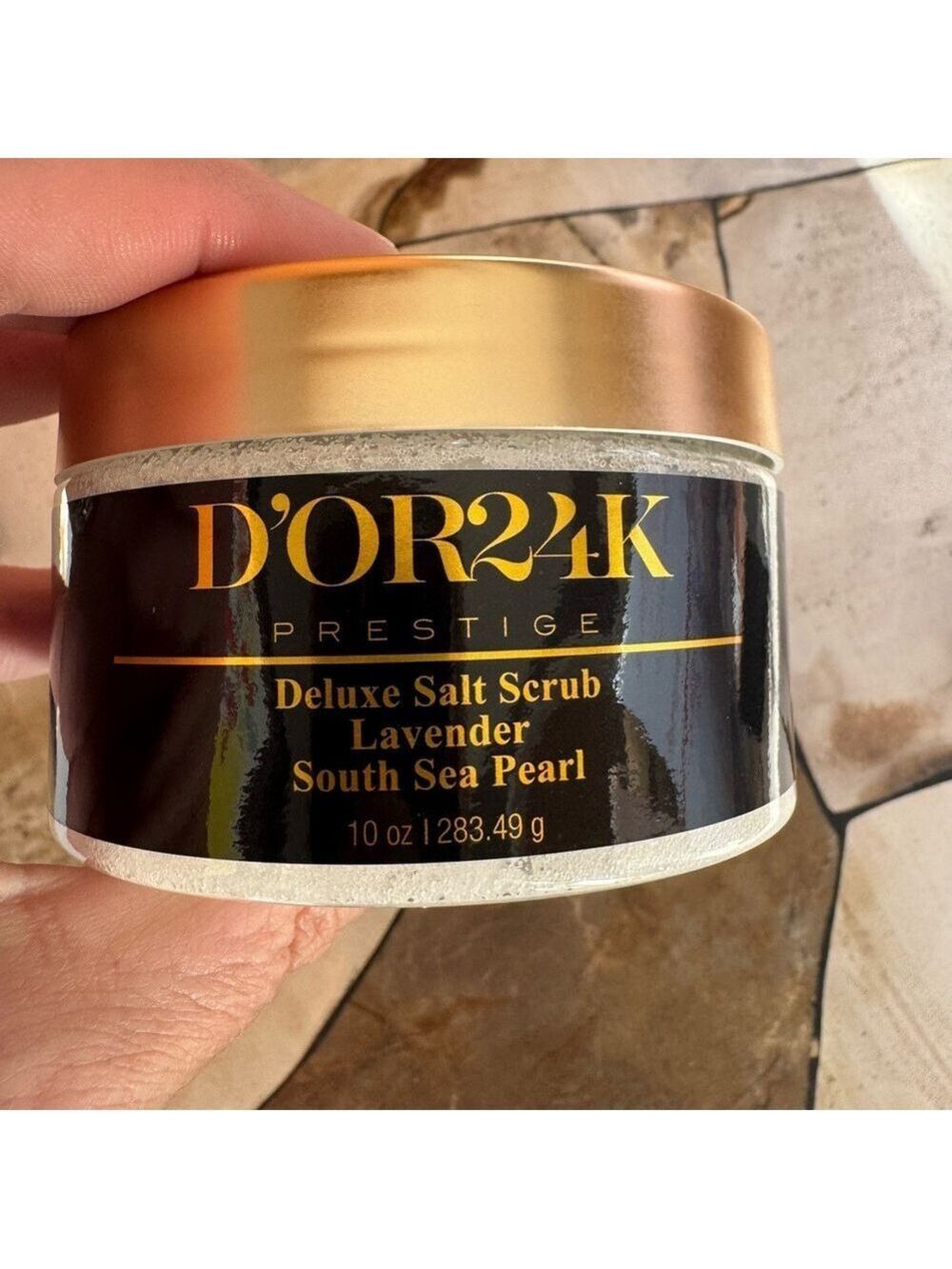 D’OR 24K - Prestige Deluxe Shea Body Butter & Salt Scrub Lavender - 2 Products - Picture 5 of 6